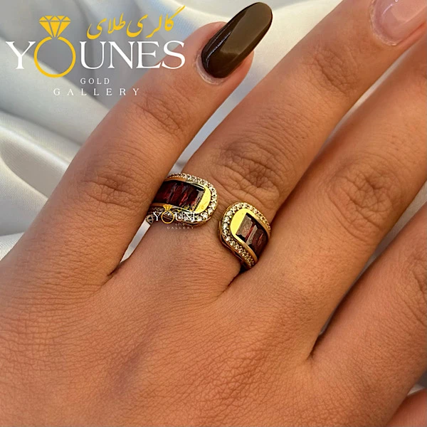 انگشتر طلا عقیق باگت